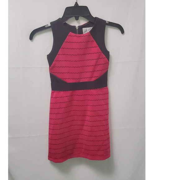 Blush by Us Angels Sleeveless Scuba Laser Cut Dress B7-9019 Little Girl's Size 7 - Picture 1 of 8